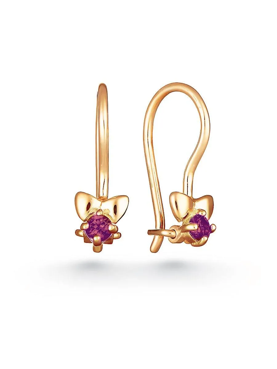 Детские серьги,  Золото 585, 2010503