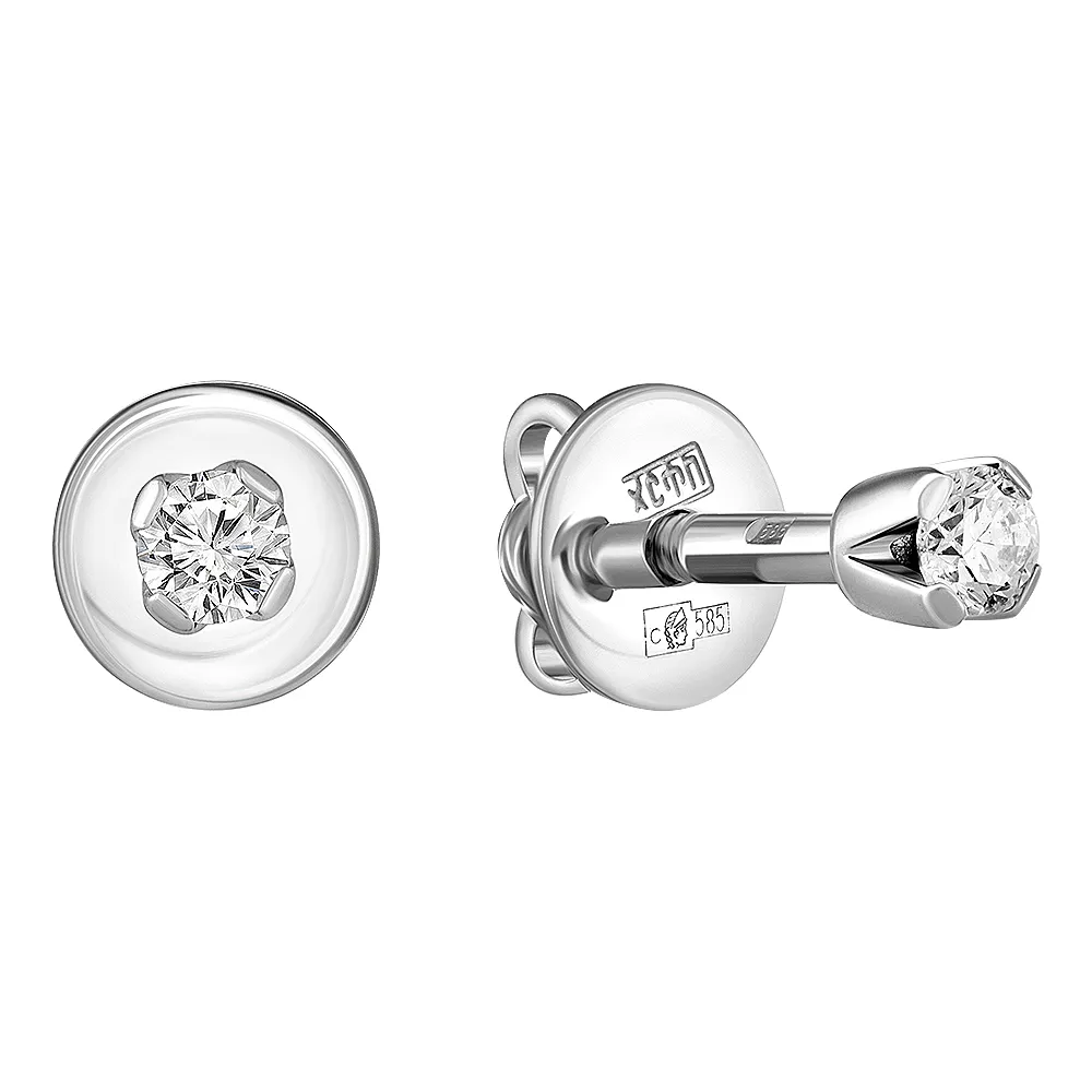 Серьги пусеты-гвоздики, Золото 585, 83-42E61580-F0DD