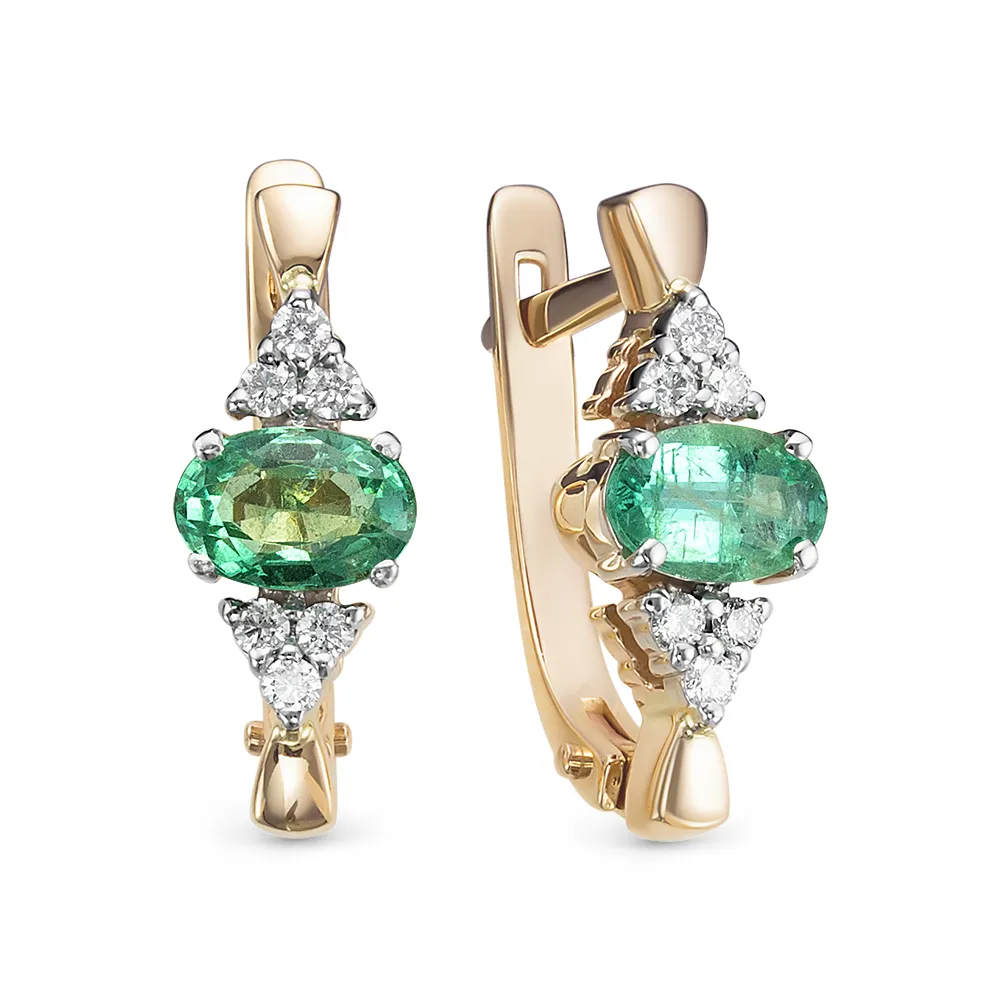 Серьги, Золото 585, 64010170