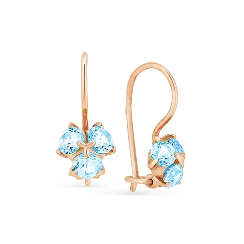 Детские серьги,  Золото 585, 09-1-021-1300-010