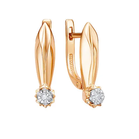 Серьги, Золото 585, С112-6318