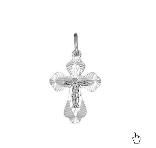 Подвеска крест, Серебро 925, 91-21-0081-00
