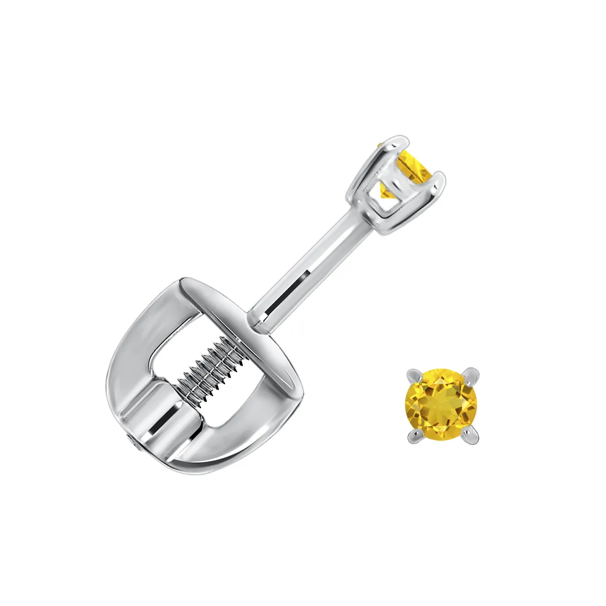 Серьги пусеты-гвоздики, Серебро 925, П340110020