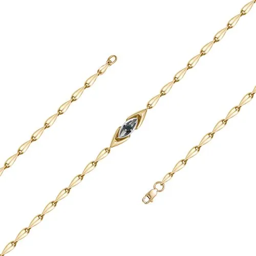 Браслет фантазийный Золото 585 
 Бр112-5006-17ГТС