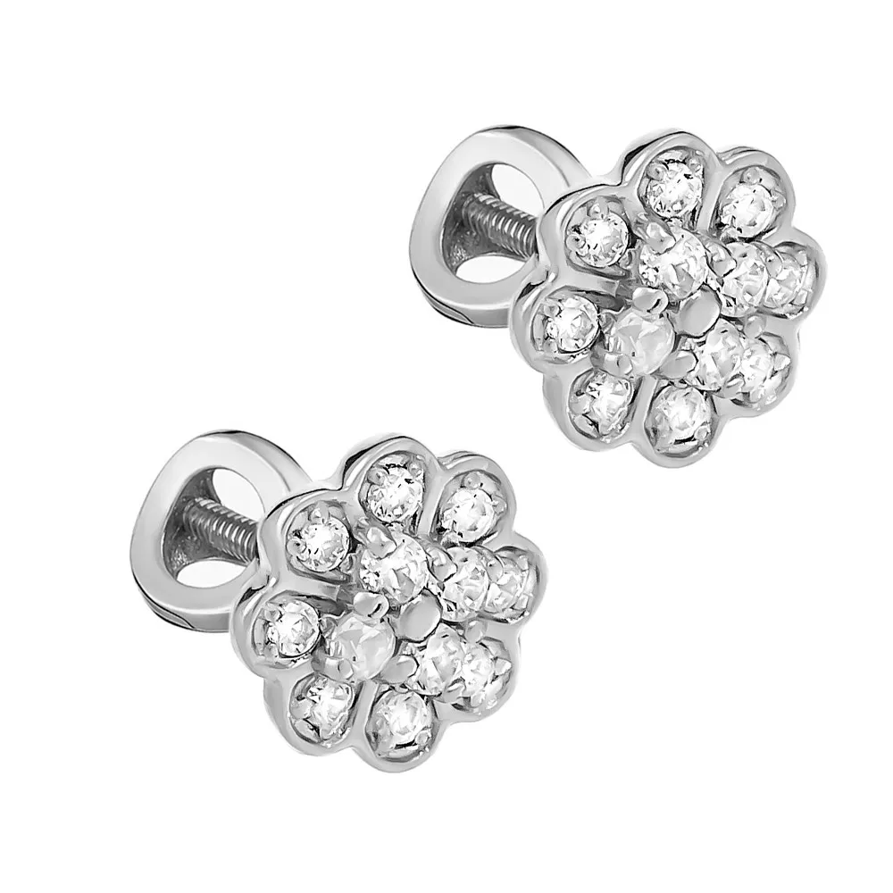 Серьги пусеты-гвоздики, Серебро 925, с1040рв