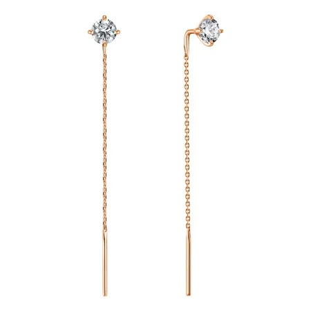 Серьги, Золото 585, Прцл01пара/бцФ/з585