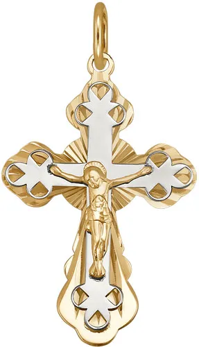 Подвеска крест, Золото 585, ПШ0426