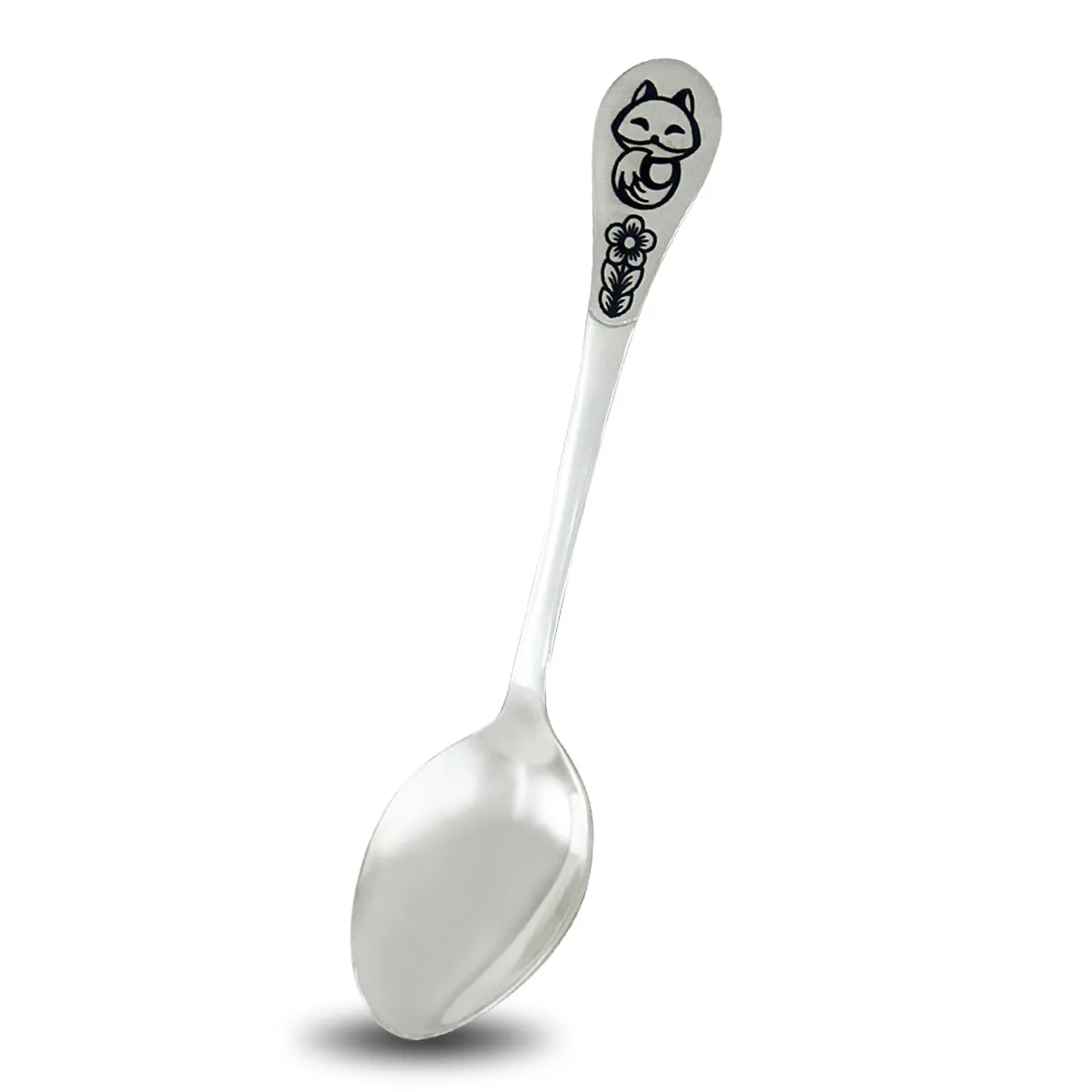 40010507Л05 ложка детская "Лиса",  Серебро 925