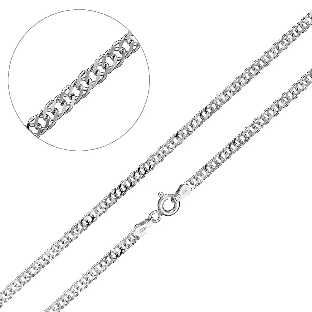 Цепочка Серебро 925, плетение Ромб, РДр 48