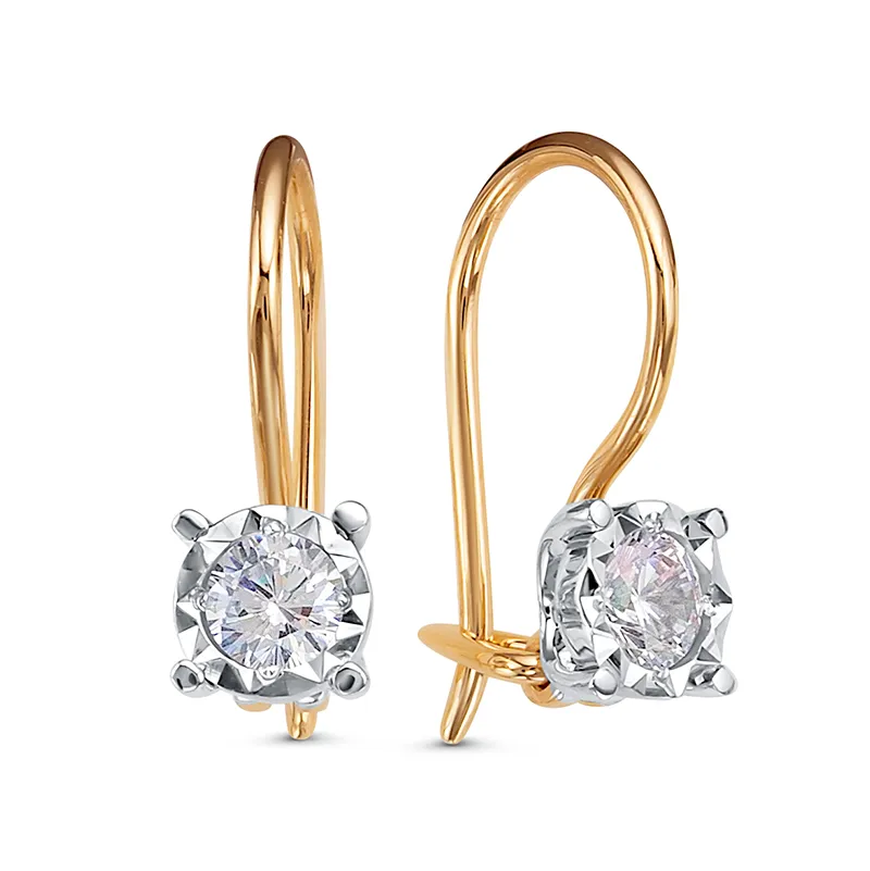 Детские серьги,  Золото 585, 1204432