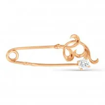 Брошь Золото 585, Фианит Т10209096  Брошь Золото 585, Фианит Т10209096