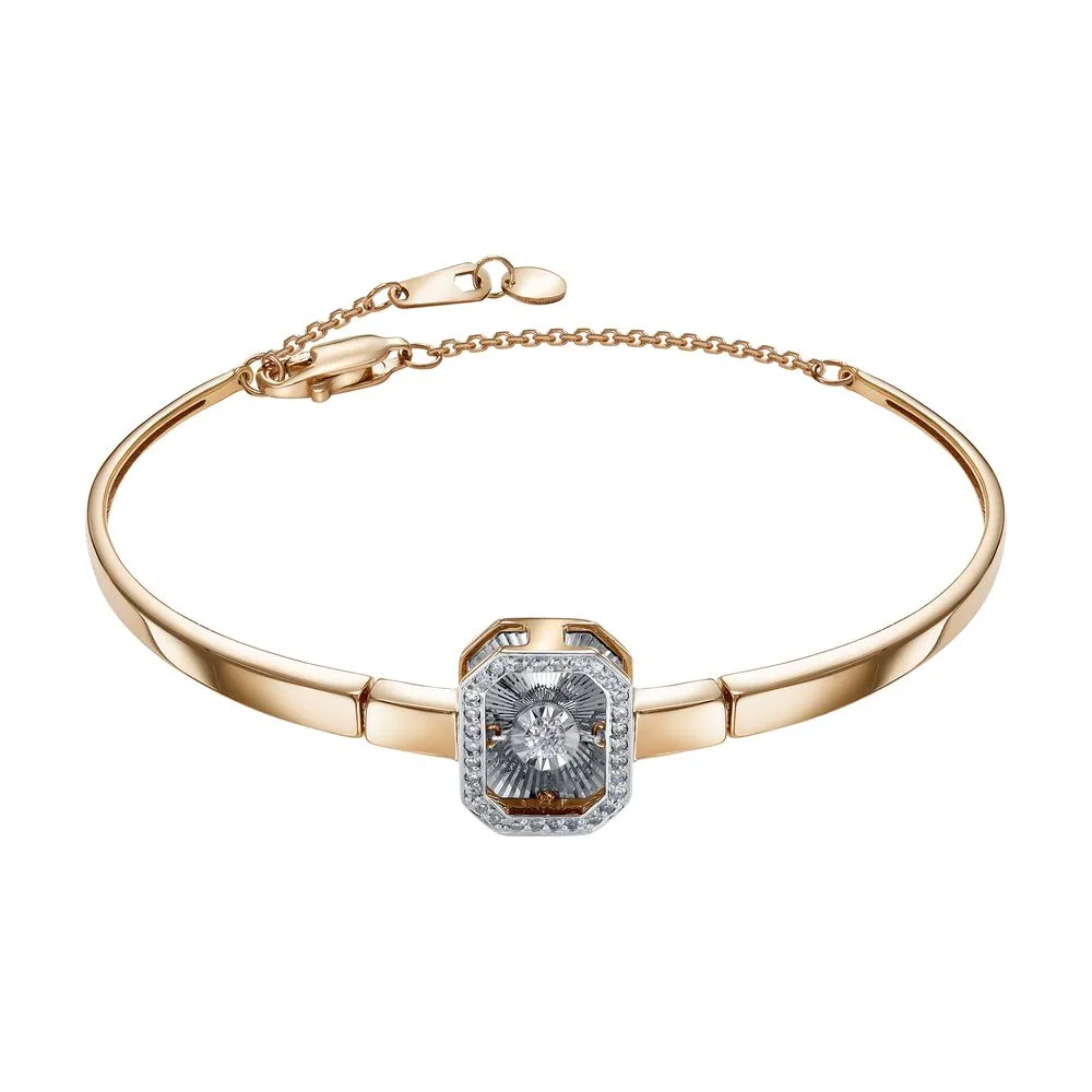 Браслет фантазийный Золото 585 
 Бр113-8239