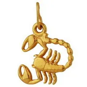 Подвеска знак зодиака Скорпион 24.10-22.11, Золото 585 302000 1 10скор Подвеска знак зодиака Скорпион 24.10-22.11, Золото 585 302000 1 10скор