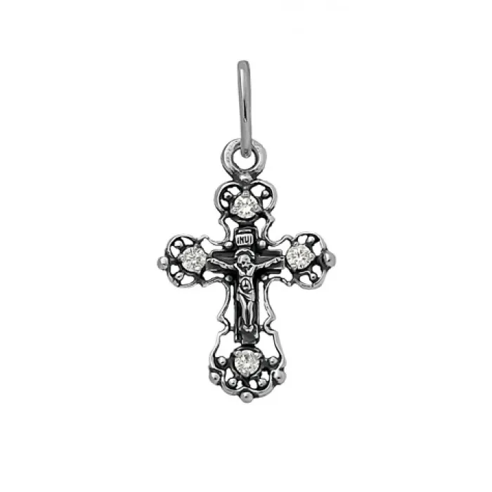 Подвеска крест, Серебро 925, Кр-376р