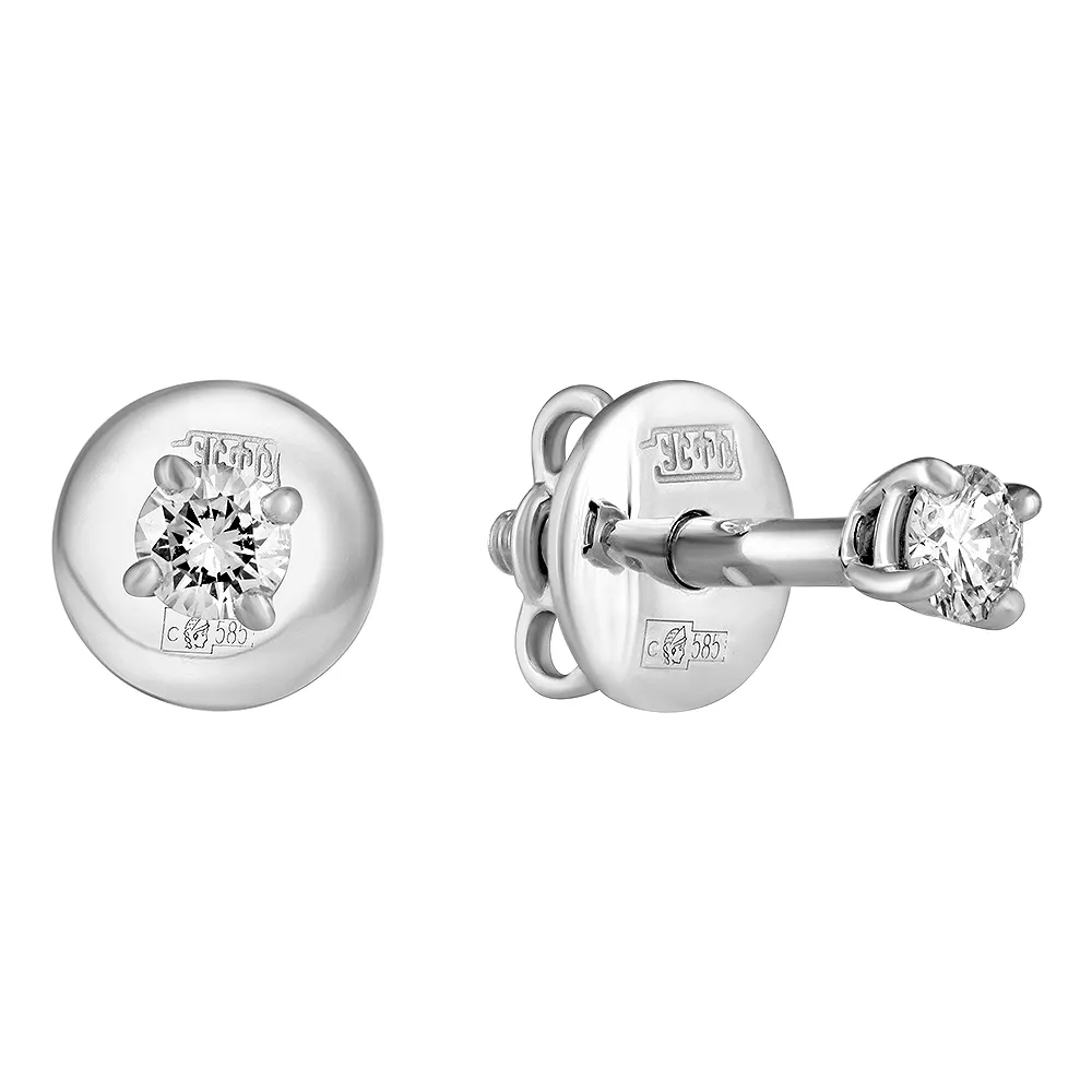 Серьги пусеты-гвоздики, Золото 585, 83-42E61578-F0DD