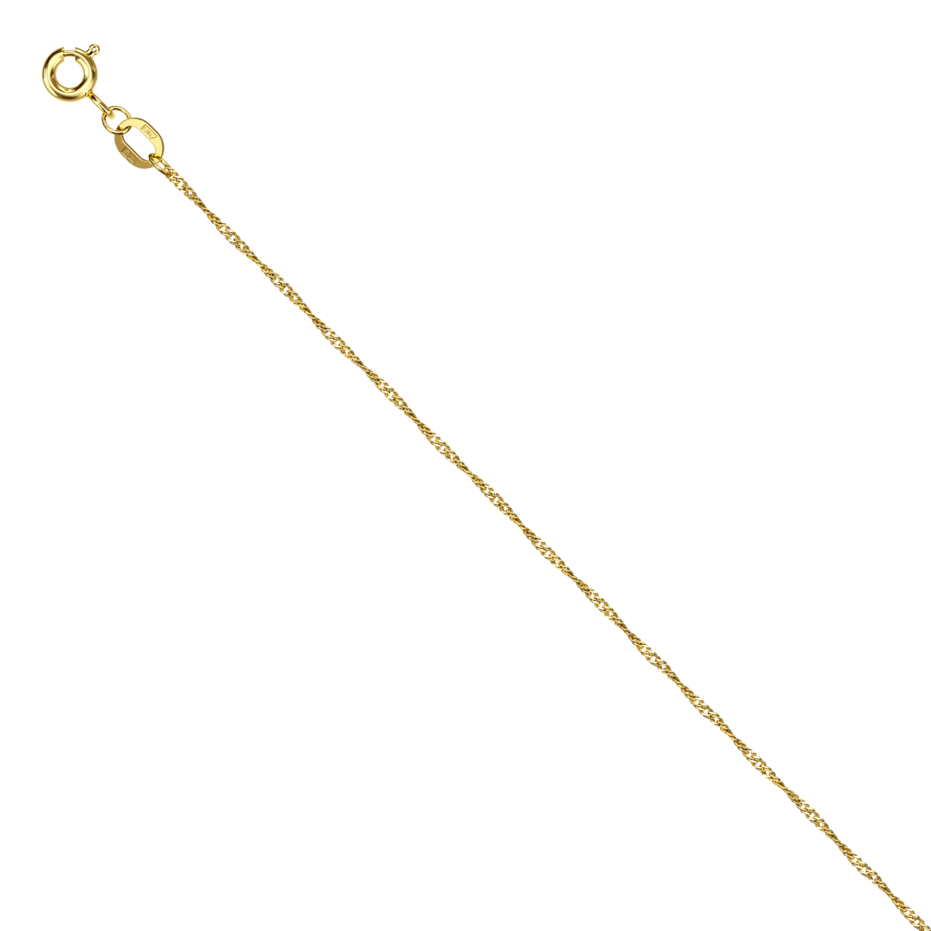 Цепочка Золото 750, плетение Сингапур, НЦ 11-028