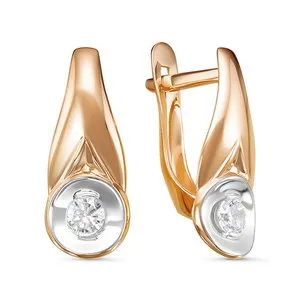 Серьги, Золото 585, 127236