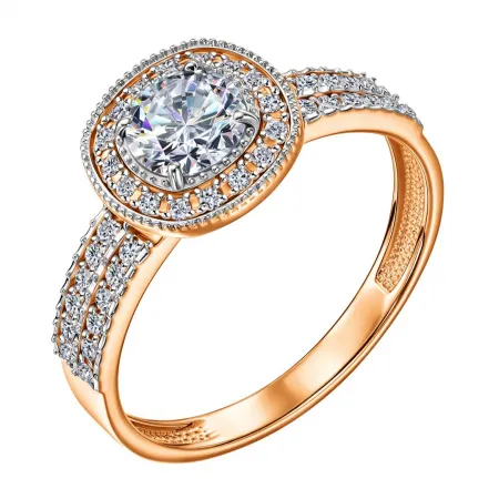 Кольцо Золото 585, КольцоКЛ-47/19,5/бцФ/з585