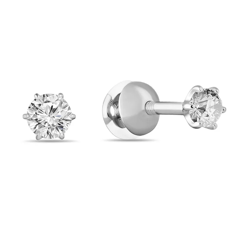 Серьги пусеты-гвоздики, Золото 585, 21-215280