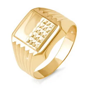 Кольцо мужское (печатка). Золото 585, 040119