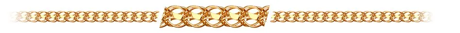 Цепочка Золото 585, плетение Кайзер, Кайзер Ц050