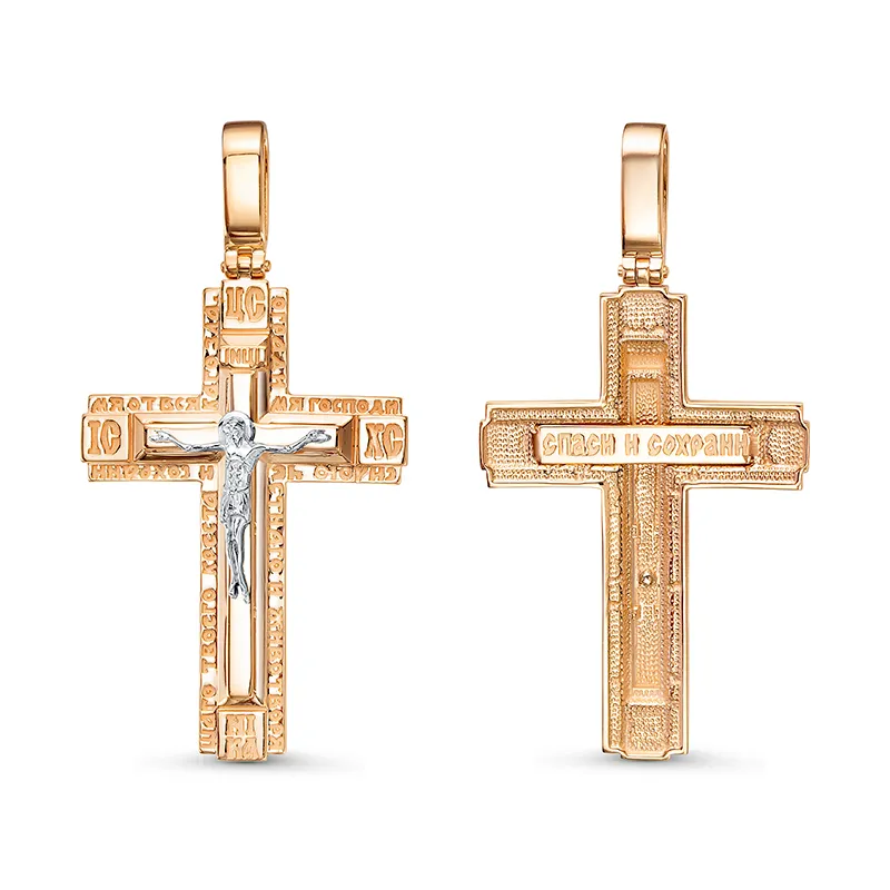 Подвеска крест, Золото 585, 0806634