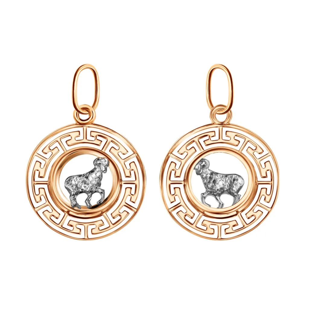 Подвеска знак зодиака Овен 21.03-19.04, Золото 585, КрСВПовн