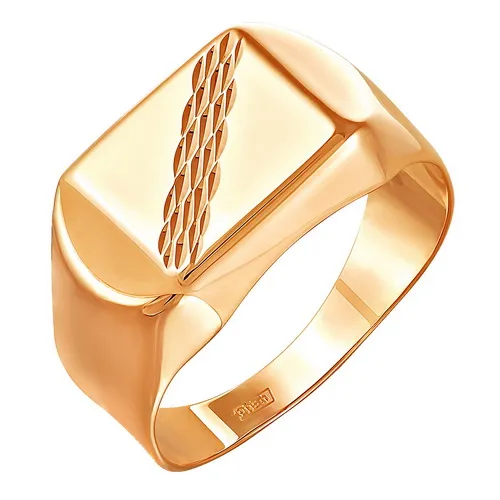 Кольцо мужское (печатка). Золото 585, 198510 1 10