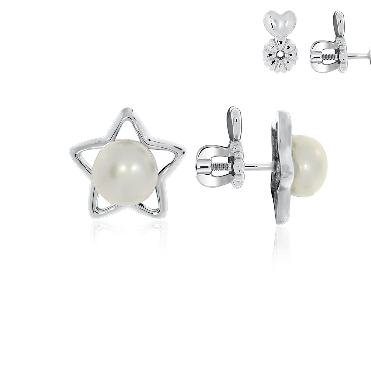 Серьги пусеты-гвоздики, Серебро 925, П340050889-1