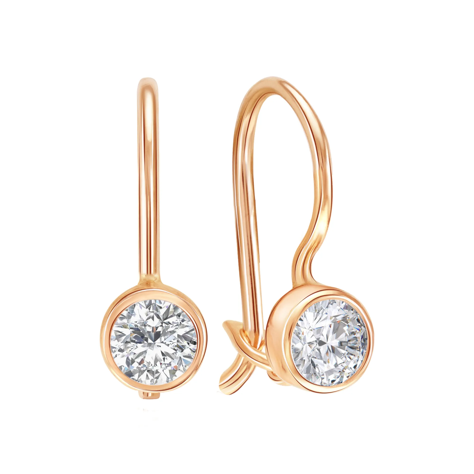 Детские серьги,  Золото 585, 02-6040