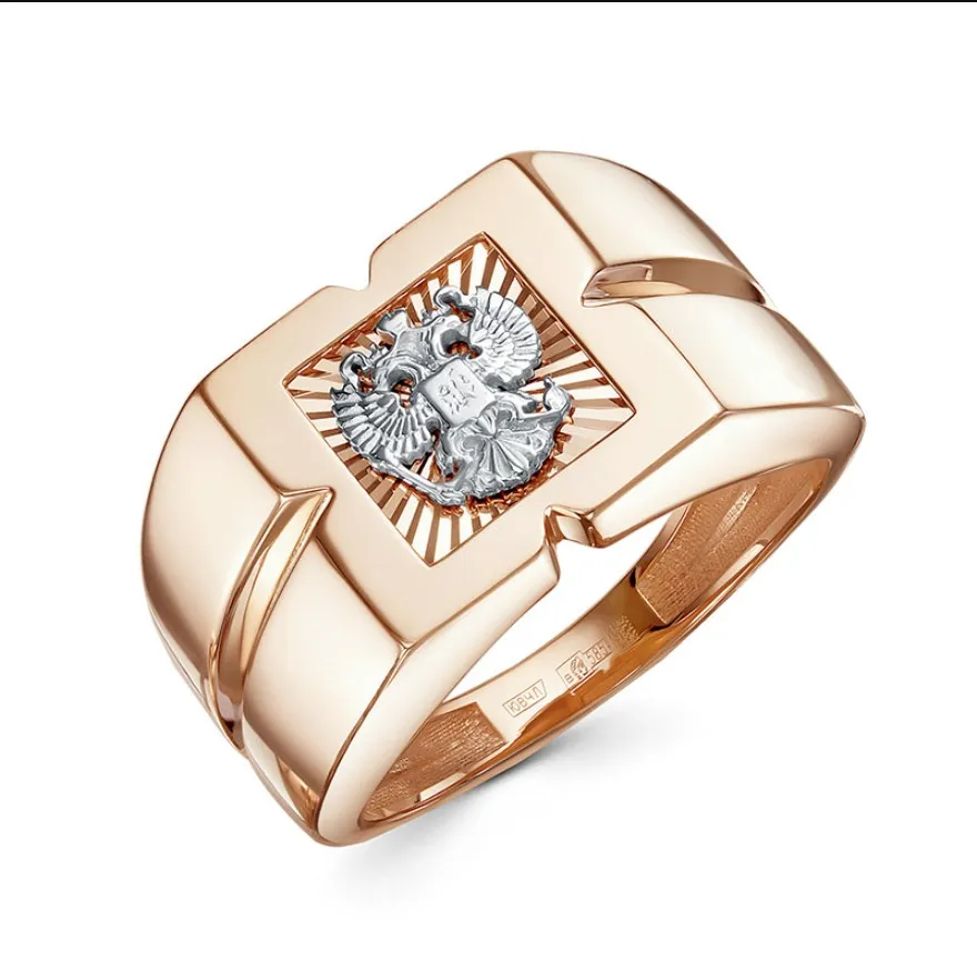 Кольцо мужское (печатка). Золото 585, П1702110 1 1