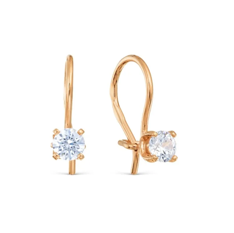 Детские серьги,  Золото 585, Т10202В266