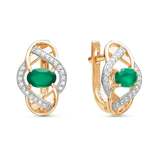 Серьги, Золото 585, С112-3724ГТИ