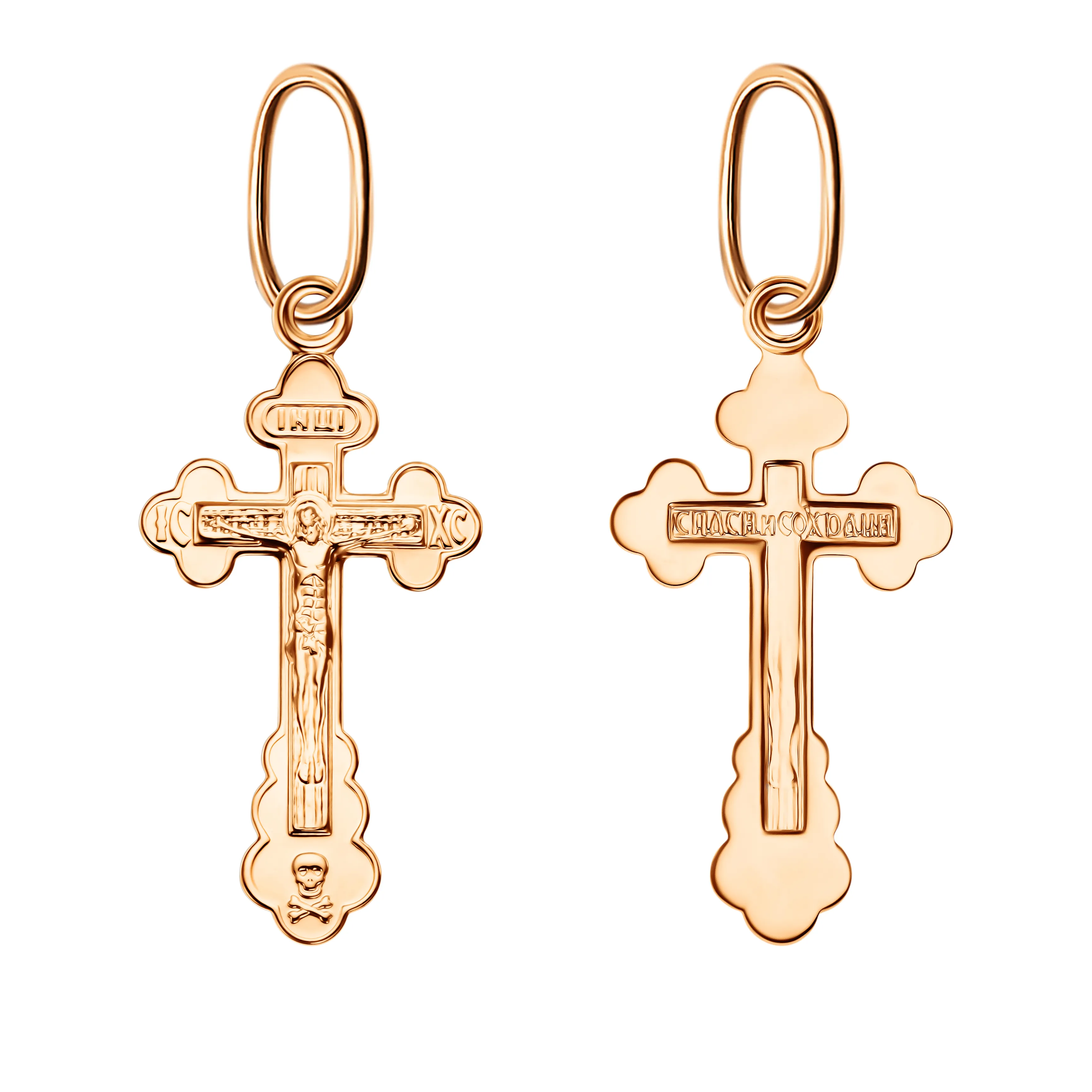 Подвеска крест, Золото 585, 102-ПР-18.40-11