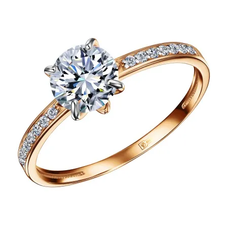 Кольцо Золото 585, КольцоКЛ-51/16,5/бцФ/з585