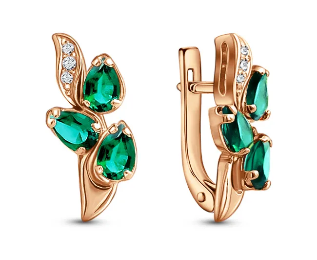 Серьги, Золото 585, С122-8835Амз