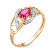 Кольцо Золото 585, Рубин К112-3724Ркор Кольцо Золото 585, Рубин К112-3724Ркор