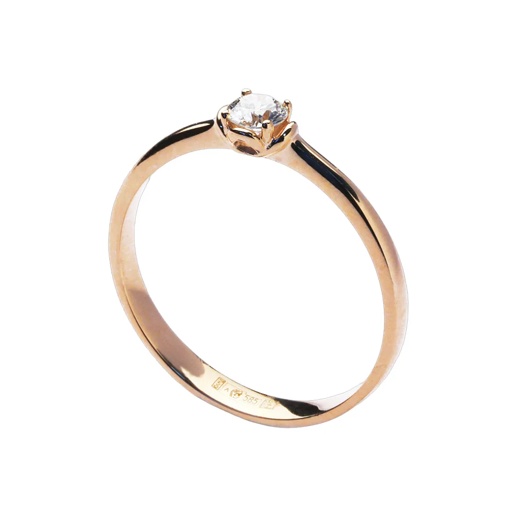 Помолвочное кольцо,  Золото 585, 714611ю