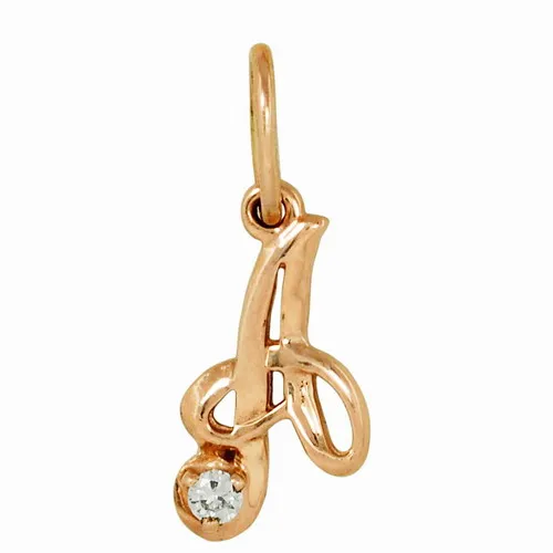 Подвеска буква А,  Золото 585, 310807 1 1 10а