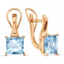 Серьги, Золото 585, Топаз Т10102Б683 Серьги, Золото 585, Топаз Т10102Б683