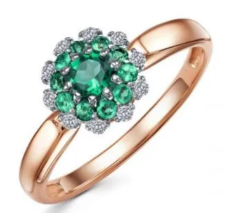 Кольцо Золото 585, 1676008 1 11 1