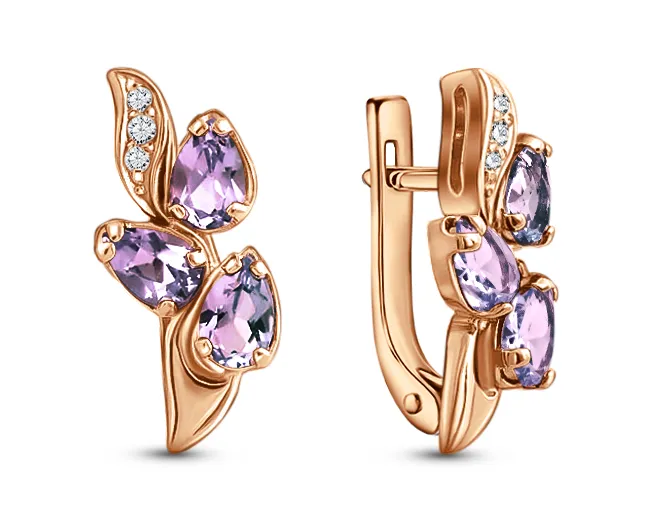 Серьги, Золото 585, С122-8835Ам