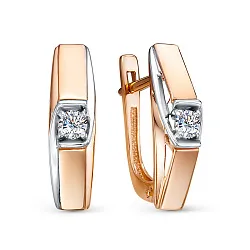Серьги, Золото 585, Фианит 2497407 1 1 1 Серьги, Золото 585, Фианит 2497407 1 1 1