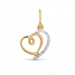 Подвеска фантазийная,  Золото 585, Фианит 328407 1 1 1