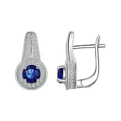 Серьги, Серебро 925, Фианит LLE 267-3 Серьги, Серебро 925, Фианит LLE 267-3
