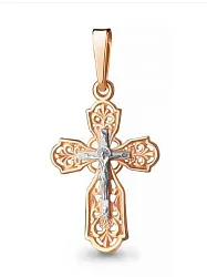 Подвеска крест, Золото 585 11168