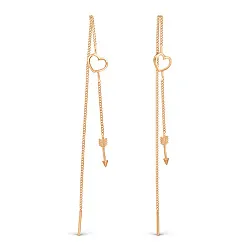 Серьги, Золото 585 Т10002Б374 Серьги, Золото 585 Т10002Б374