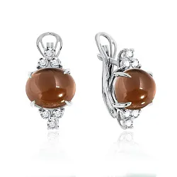 Серьги, Серебро 925, Топаз 2340100940 Серьги, Серебро 925, Топаз 2340100940