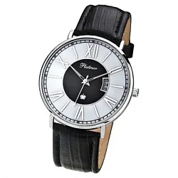 Часы,  Серебро 925, черный КЗМ 56700.218 Часы,  Серебро 925, черный КЗМ 56700.218