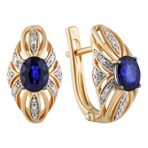 Серьги, Золото 585, 36-41E01319-S0DDSA